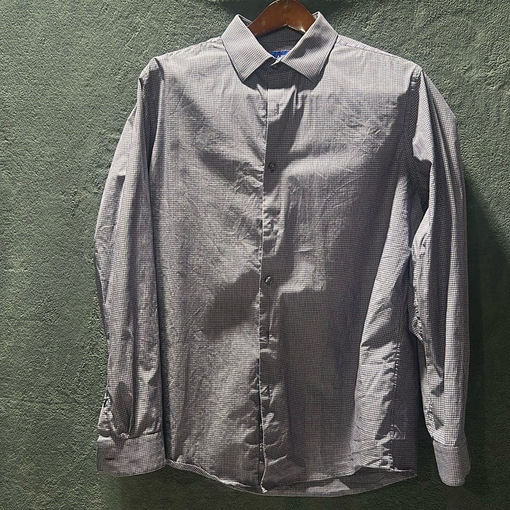 Apt 9 purple button down